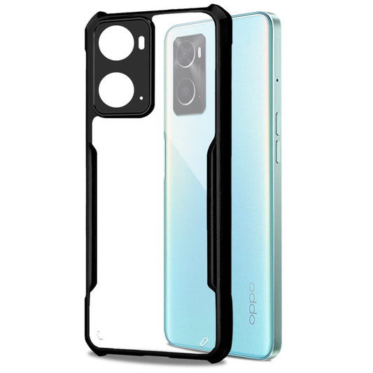 VAKIBO Super Premium Black Border Transparent Case With Corner Protection & Camera Protection Suitable for Oppo A76