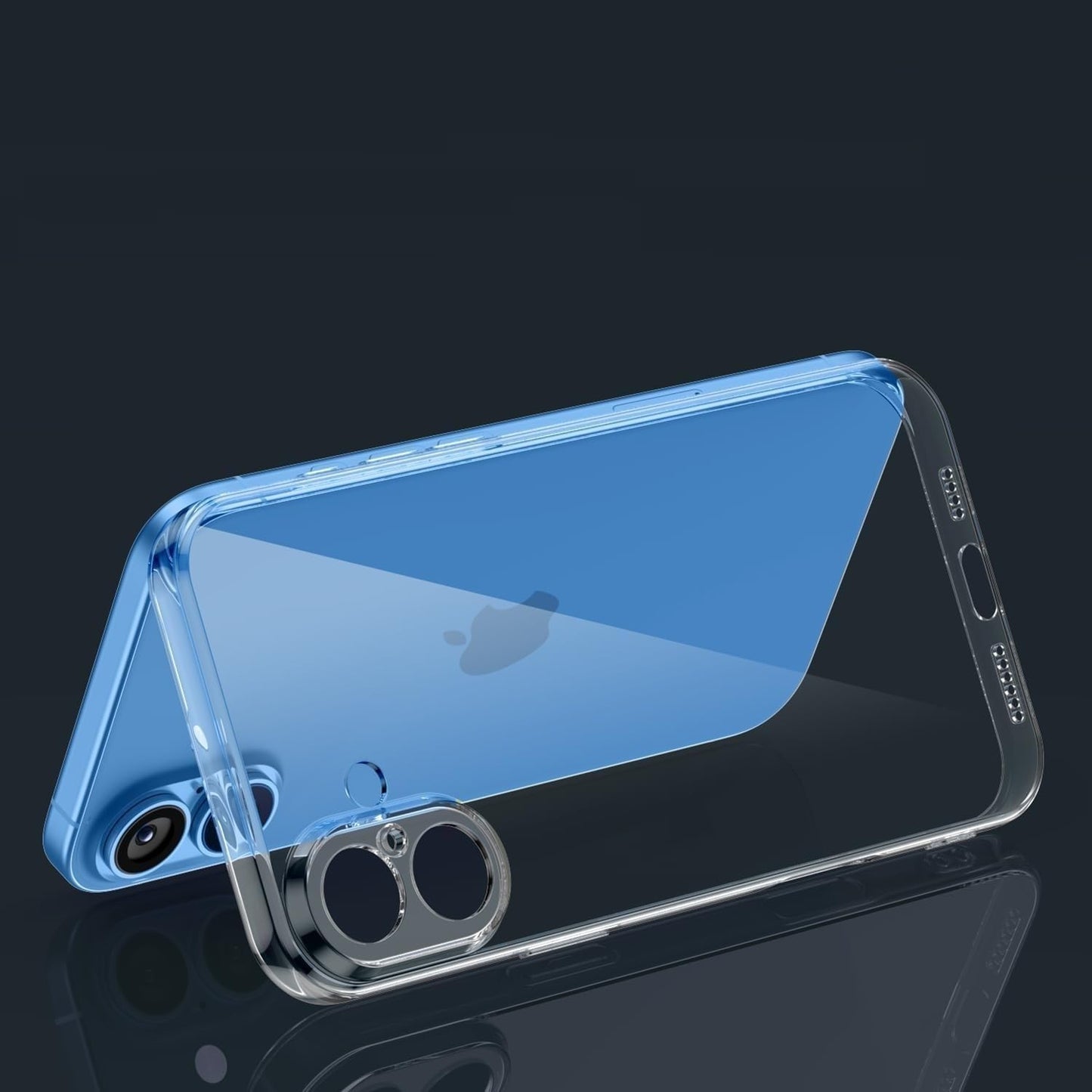 VAKIBO Premium Clear 2MM Thick Transparent Soft TPU Rubber Back Cover Case With Camera Protection Suitable for iPhone 17