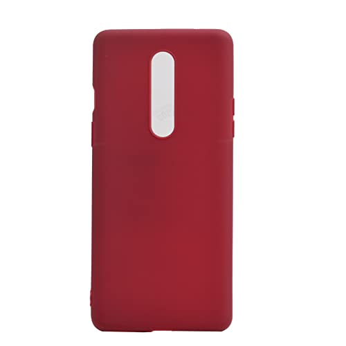 VAKIBO 1.2 MM Thick Maroon Coloured Soft TPU Rubber Back Cover Case With Camera Protection Ring Suitable for OnePlus 8