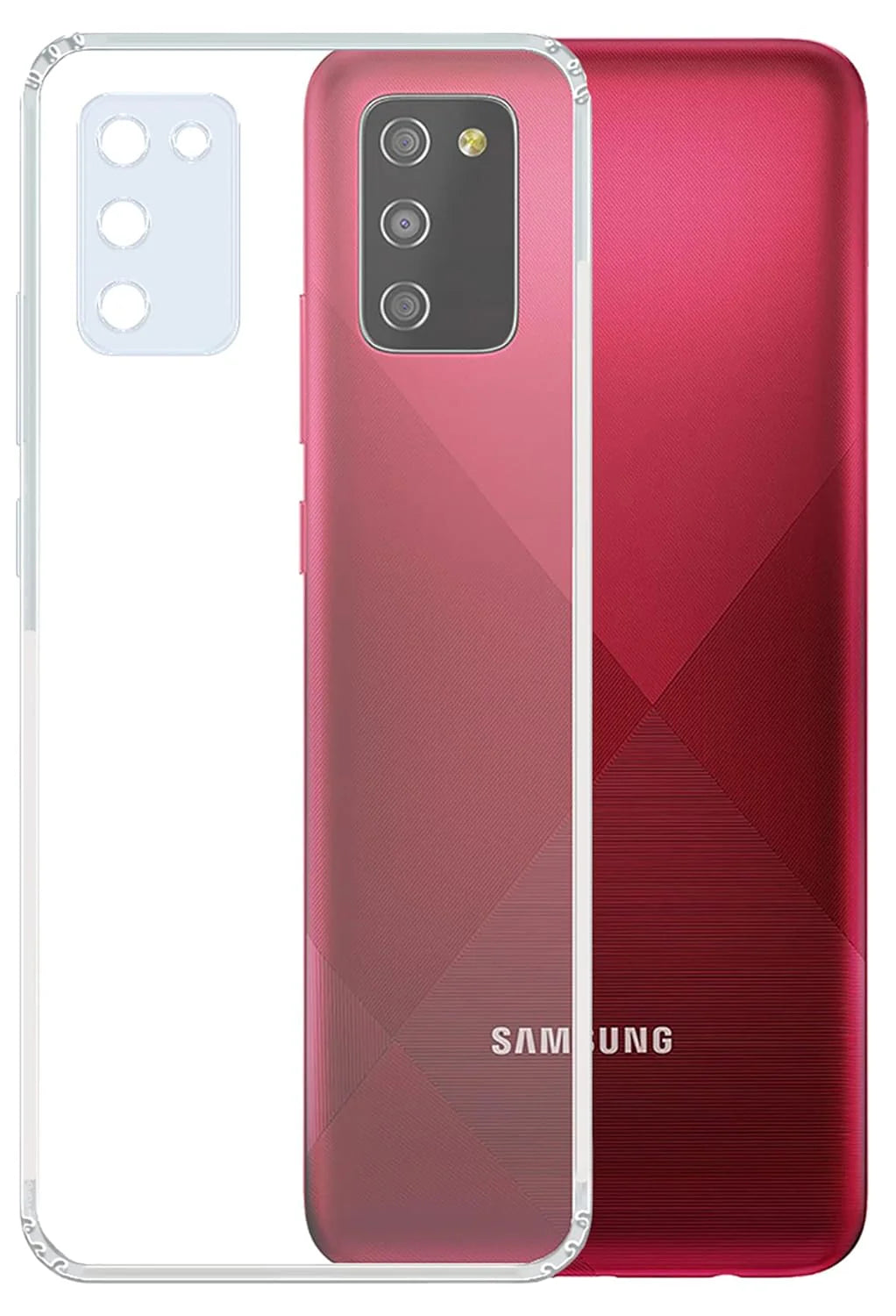 VAKIBO Premium Clear 1.5MM Thick Transparent Soft TPU Rubber Back Cover Case With Camera Protection Suitable for Samsung Galaxy A02S