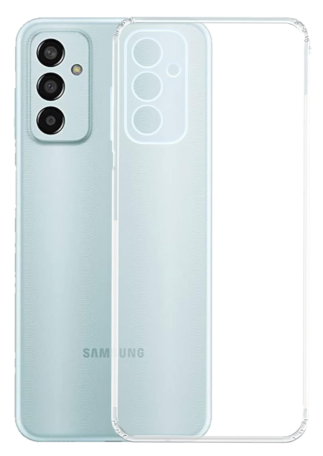 VAKIBO Premium Clear 1.5MM Thick Transparent Soft TPU Rubber Back Cover Case With Camera Protection Suitable for Samsung Galaxy M13 4G