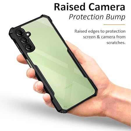 VAKIBO Best Selling Black and Transparent Back Cover Case Made With Soft TPU and Acrylic With 4 Corner and Camera Protection Suitable for Samsung Galaxy A56