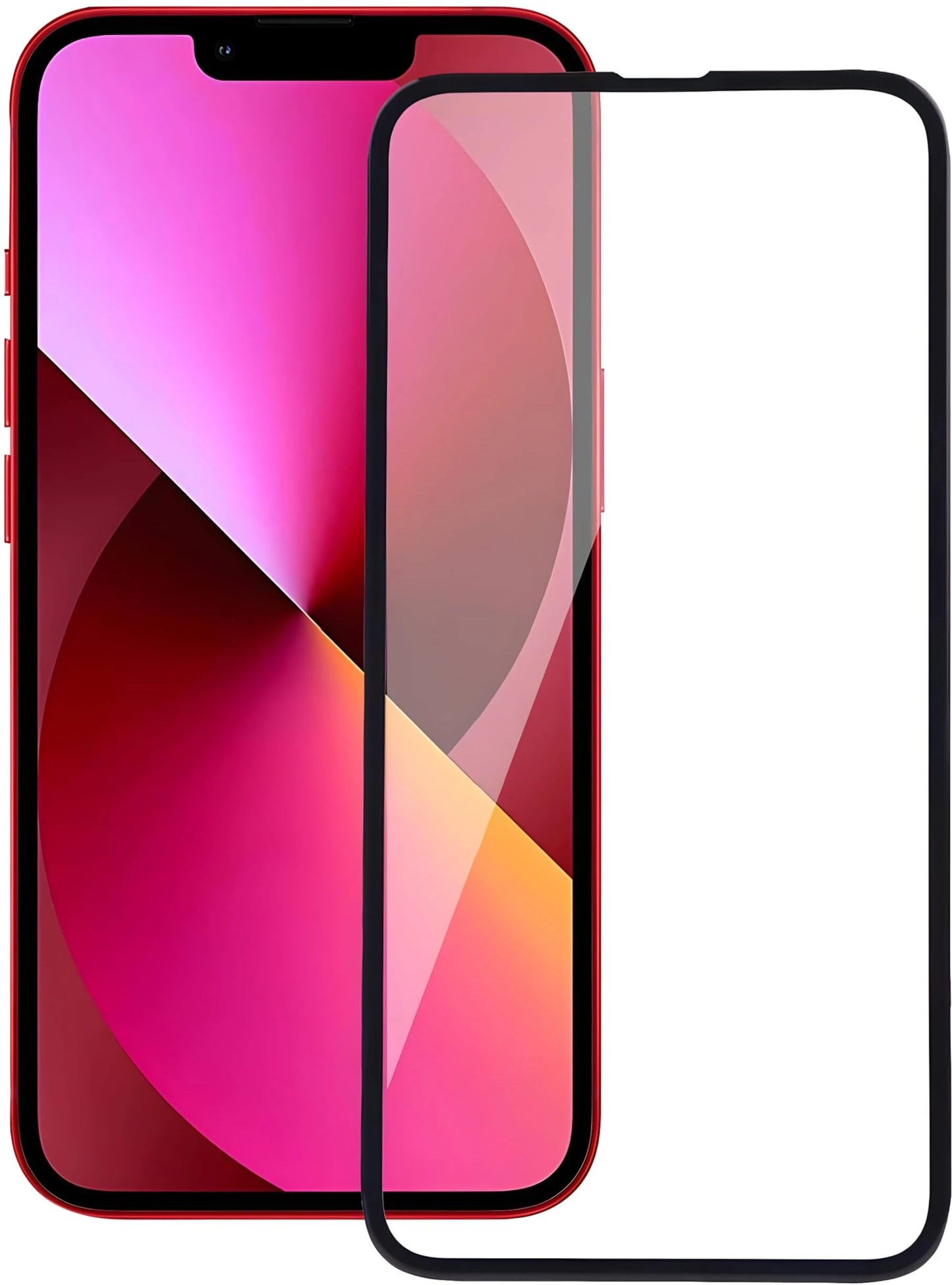 Super Premium Quality Tempered Glass Screen Guard Protector With Black Border Suitable For iPhone 13