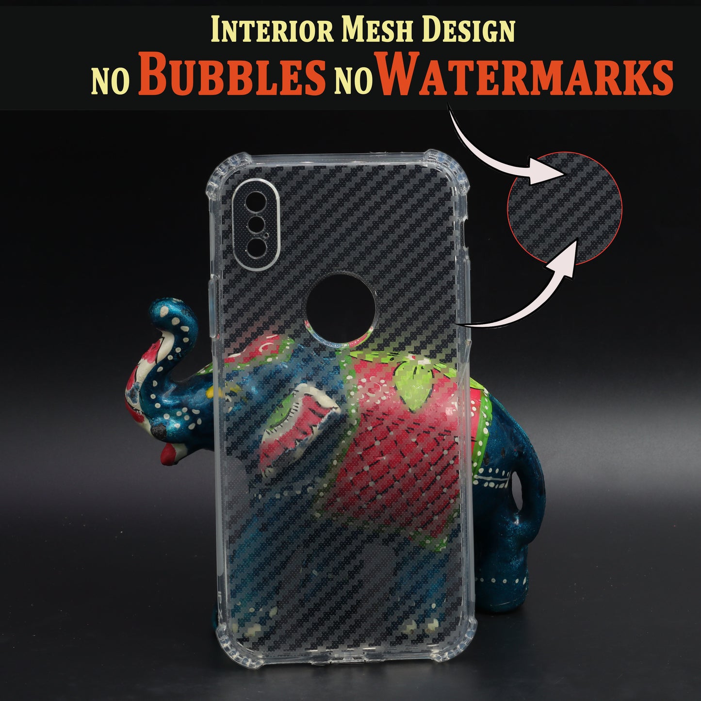 VAKIBO Transparent Back Cover Case Suitable for iPhone X