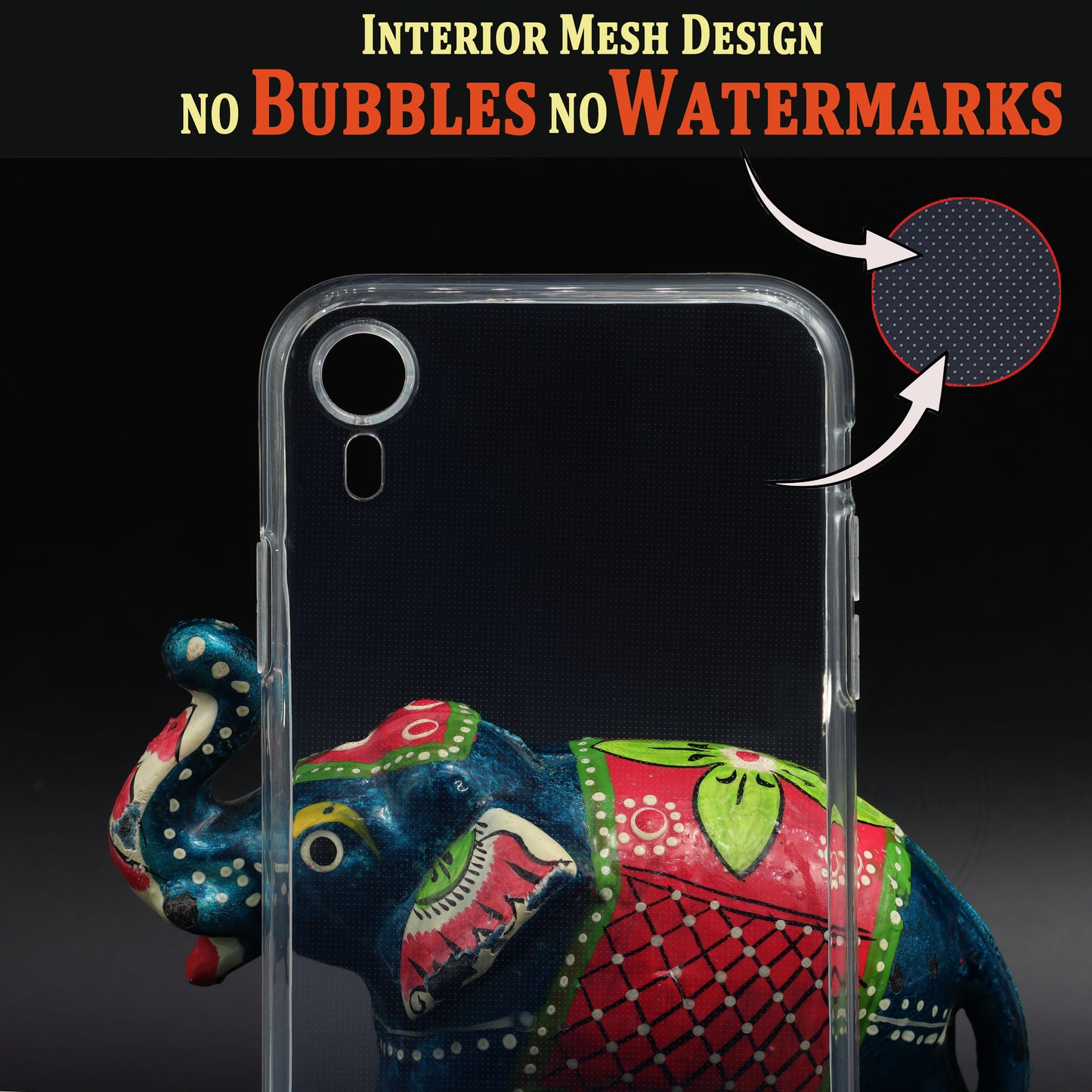 VAKIBO Premium Clear 2MM Thick Transparent Soft TPU Rubber Back Cover Case With Camera Protection Suitable for Apple iPhone XR