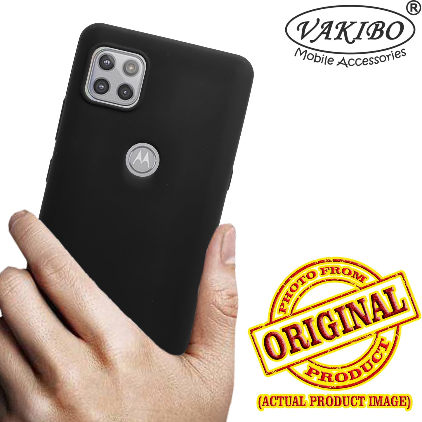 VAKIBO Matte Frosted Black Coloured Soft TPU Back Cover Case Suitable for Moto G5G