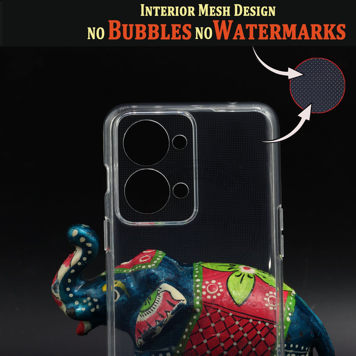 VAKIBO Premium Clear 2MM Thick Transparent Soft TPU Rubber Back Cover Case With Camera Protection Suitable for OnePlus Nord 2T