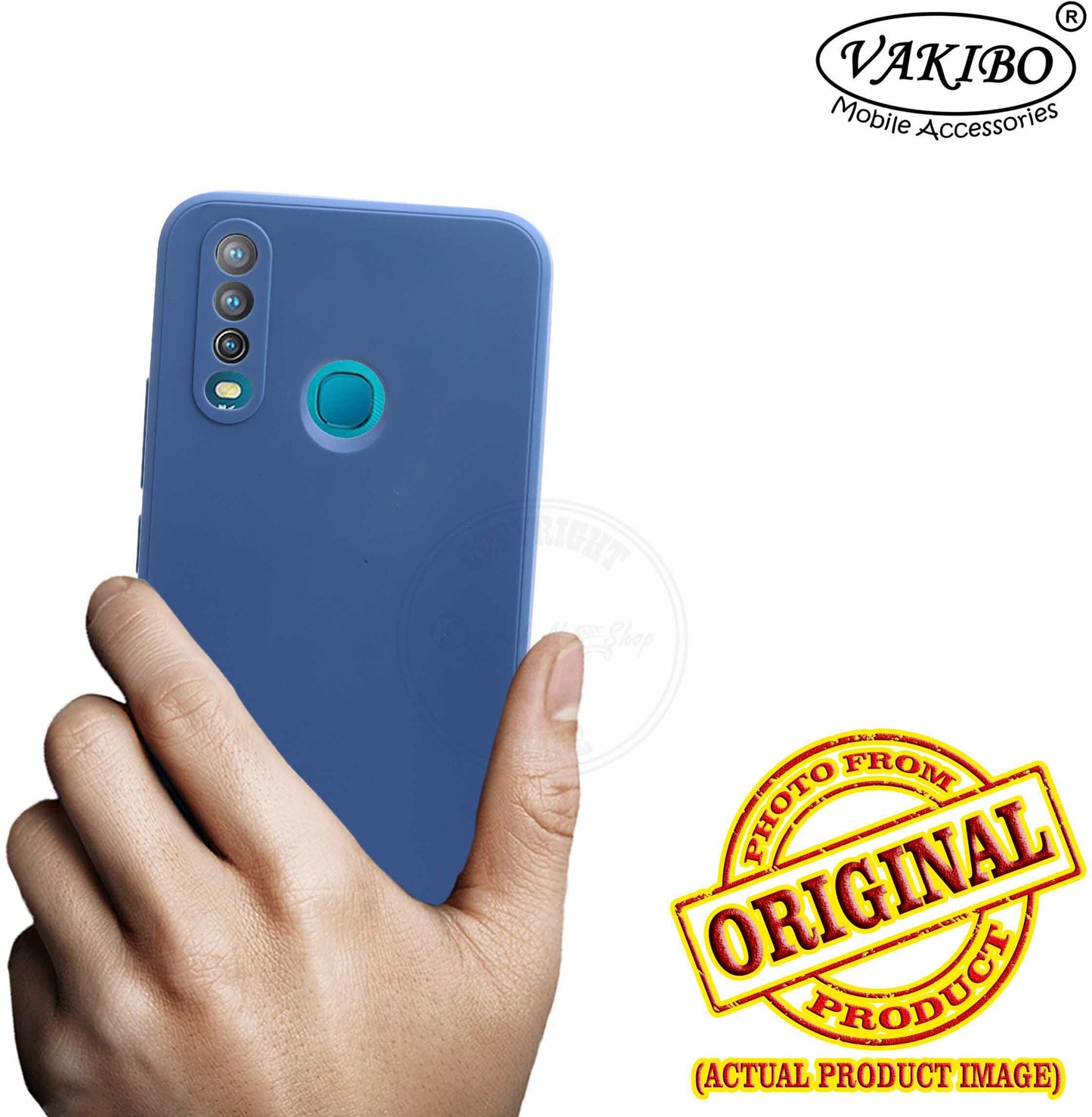 VAKIBO Blue Coloured Back Cover Case Suitable for Vivo U10