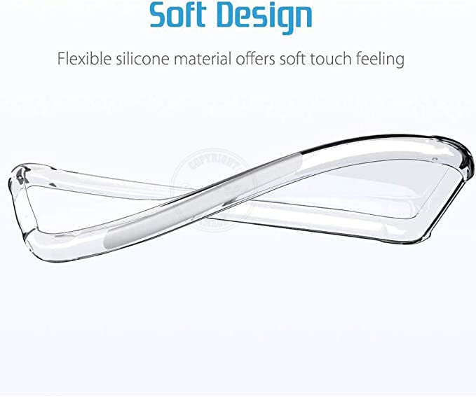VAKIBO Premium Clear 2MM Thick Transparent Soft TPU Rubber Back Cover Case With Camera Protection Suitable for Vivo Y35