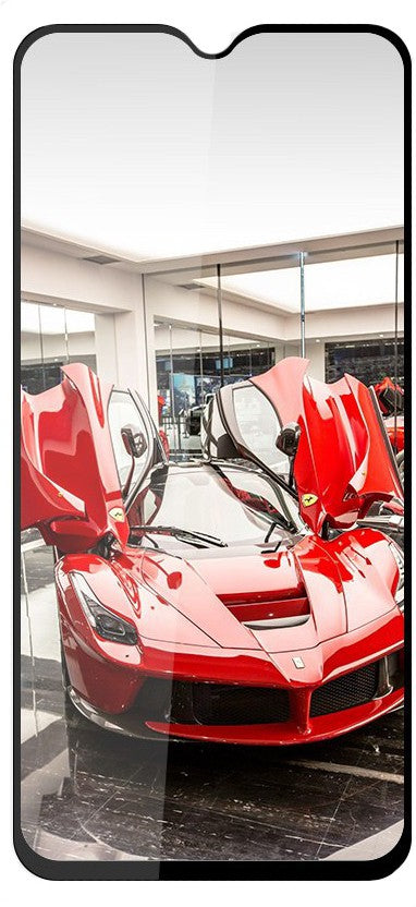 Super Premium Quality Tempered Glass Screen Guard Protector With Black Border Suitable For Oppo A7