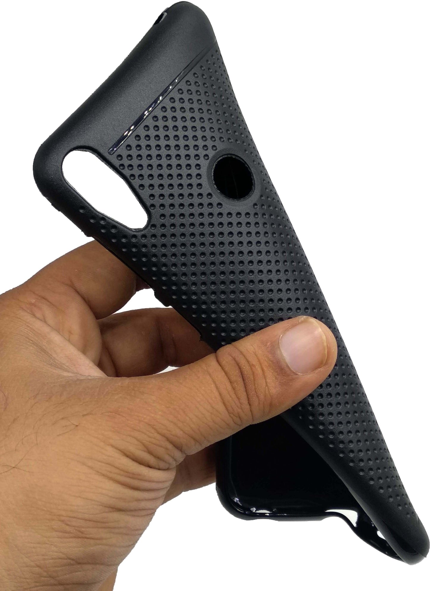 VAKIBO Dotted Design Black Coloured Soft TPU Back Cover Case Suitable for Asus Zenfone Max Pro M1