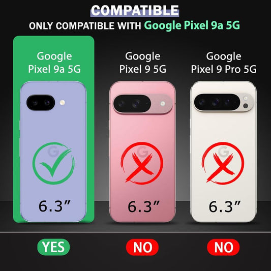VAKIBO Premium Clear 1.5MM Thick Transparent Soft TPU Rubber Back Cover Case With Camera Protection Suitable for Google Pixel 9A