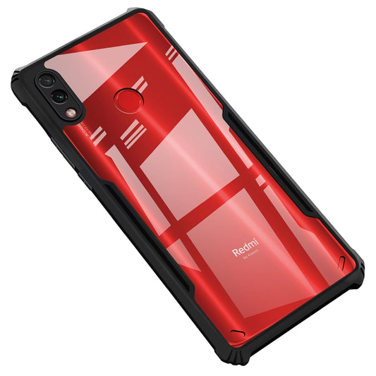 VAKIBO Super Premium Black Border Transparent Case With Corner Protection & Camera Protection Suitable for Mi Redmi 7