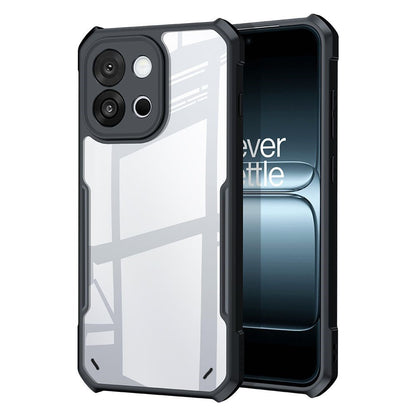 VAKIBO Best Selling Black and Transparent Coloured Made With Soft TPU and Acrylic Back Cover Case With 4 Corner and Camera Protection Suitable for OnePlus 13S