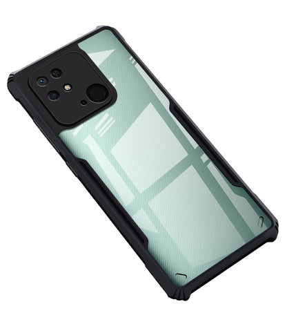 VAKIBO Super Premium Black Border Transparent Case With Corner Protection & Camera Protection Suitable for Mi Redmi 10 Power