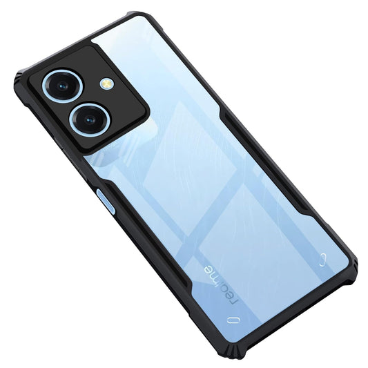 VAKIBO Super Premium Black Border Transparent Case With Corner Protection & Camera Protection Suitable for Realme Narzo N61