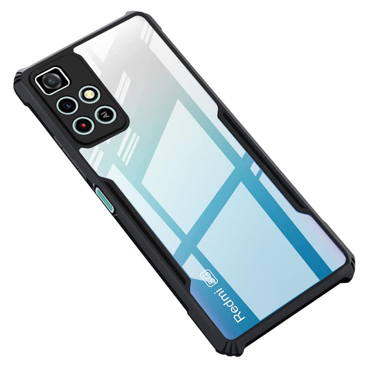 VAKIBO Best Selling Black and Transparent Coloured Made With Soft TPU and Acrylic Back Cover Case With 4 Corner and Camera Protection Suitable for Mi Redmi Note 11T