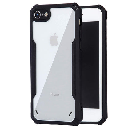 VAKIBO Best Selling Black and Transparent Coloured Made With Soft TPU and Acrylic Back Cover Case With 4 Corner and Camera Protection Suitable for iPhone 6 Plus