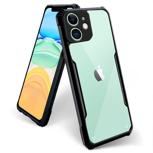 VAKIBO Super Premium Black Border Transparent Case With Corner Protection & Camera Protection Suitable for iPhone 11