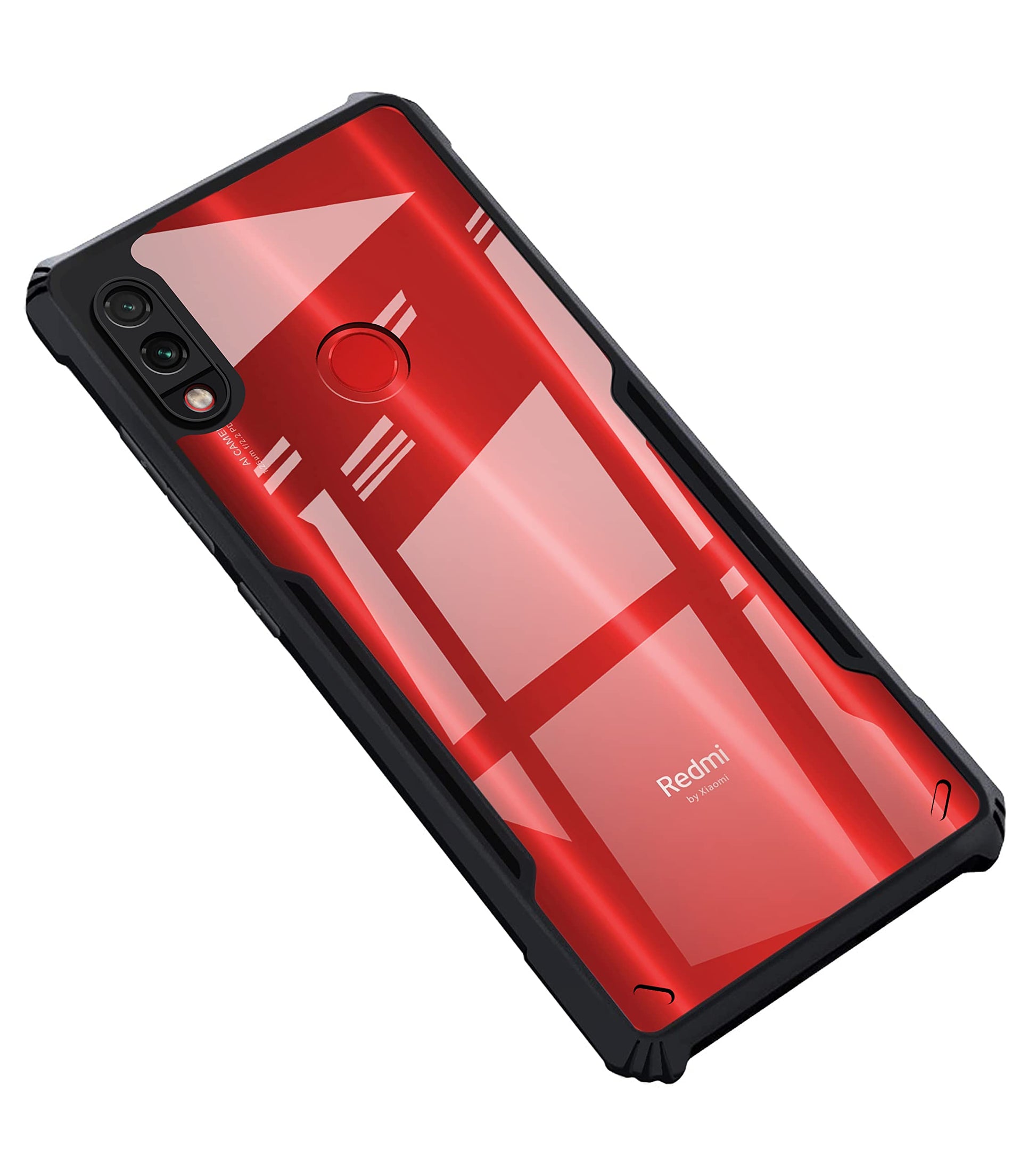 VAKIBO Super Premium Black Border Transparent Case With Corner Protection & Camera Protection Suitable for Mi Redmi Note 7S
