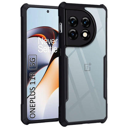 VAKIBO Super Premium Black Border Transparent Case With Corner Protection & Camera Protection Suitable for OnePlus Ace 2