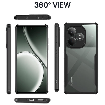 VAKIBO Super Premium Black Border Transparent Case With Corner Protection & Camera Protection Suitable for Realme GT6
