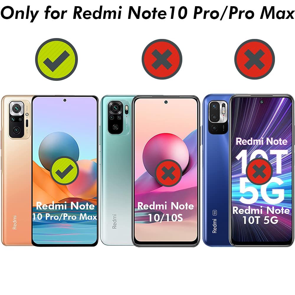 VAKIBO Super Premium Black Border Transparent Case With Corner Protection & Camera Protection Suitable for MI Redmi Note 10 Pro Max