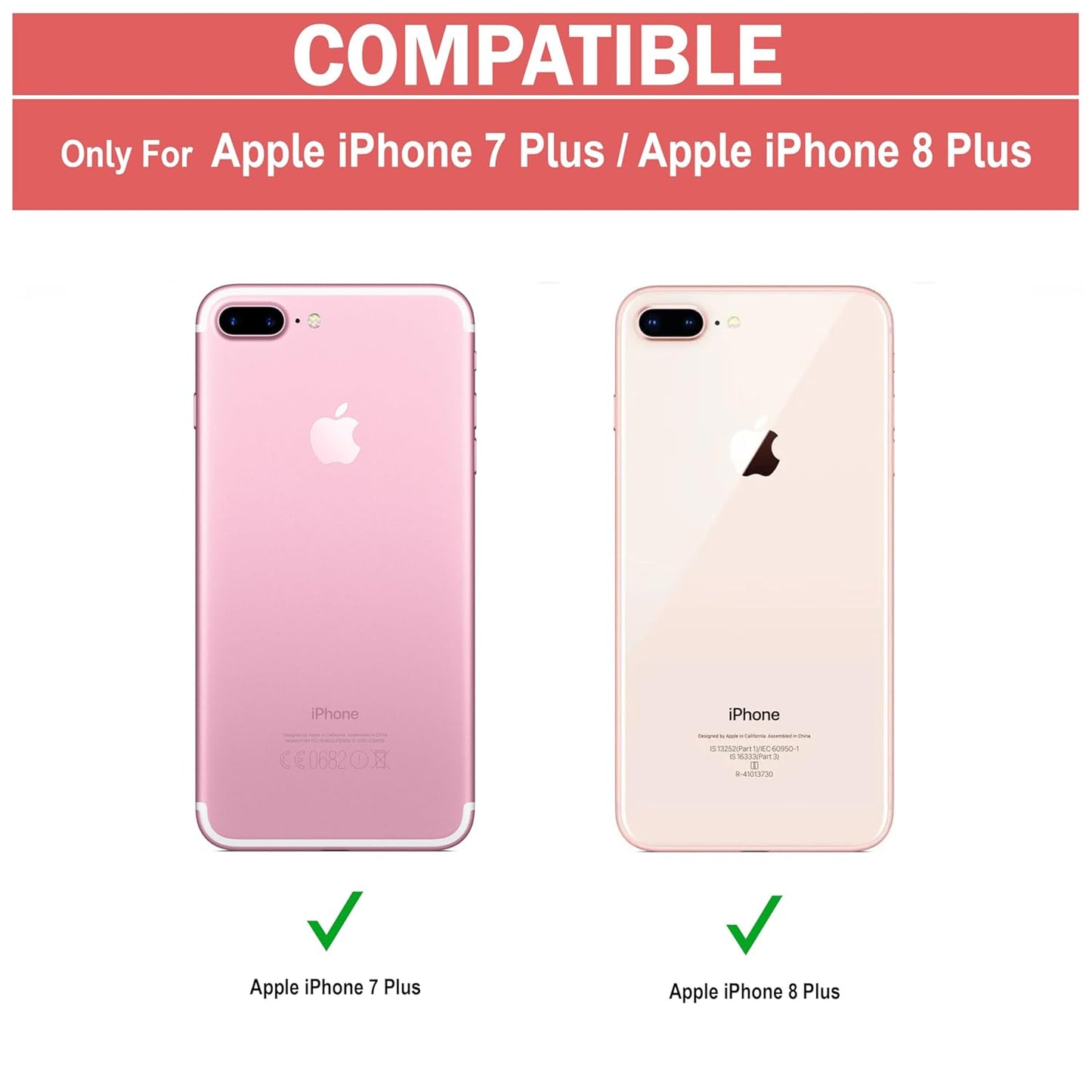 VAKIBO Best Selling Black and Transparent Coloured Made With Soft TPU and Acrylic Back Cover Case With 4 Corner and Camera Protection Suitable for iPhone 7 Plus