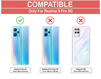 VAKIBO Super Premium Black Border Transparent Case With Corner Protection & Camera Protection Suitable for Realme 9 Pro 5G