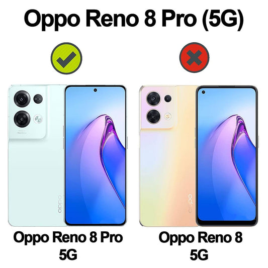 VAKIBO Super Premium Black Border Transparent Case With Corner Protection & Camera Protection Suitable for Oppo Reno 8 Pro