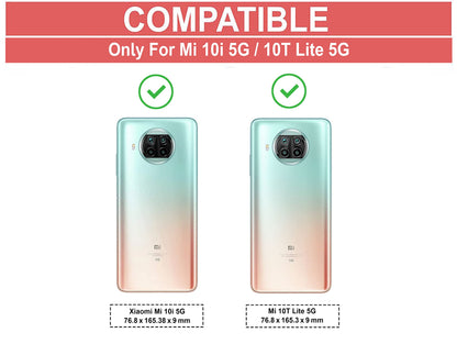 VAKIBO Super Premium Black Border Transparent Case With Corner Protection & Camera Protection Suitable for Mi 10i