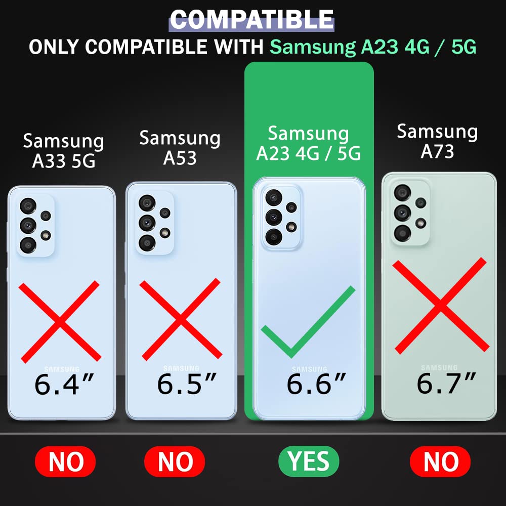 VAKIBO Super Premium Black Border Transparent Case With Corner Protection & Camera Protection Suitable for Samsung A23 5G