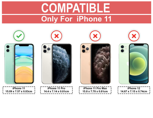 VAKIBO Super Premium Black Border Transparent Case With Corner Protection & Camera Protection Suitable for iPhone 11