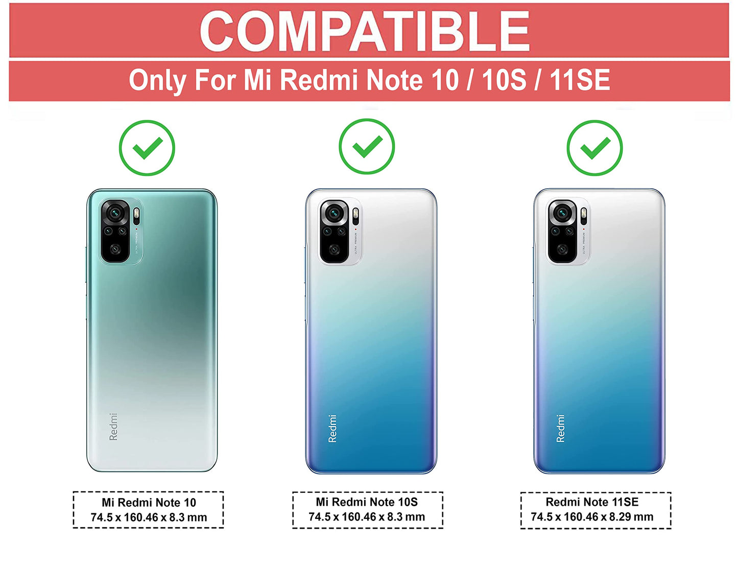 VAKIBO Super Premium Black Border Transparent Case With Corner Protection & Camera Protection Suitable for MI Redmi Note 10s