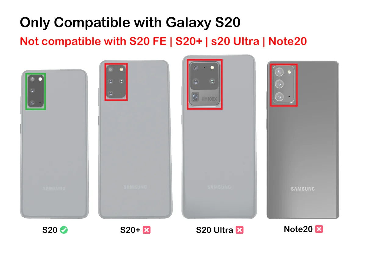 VAKIBO Best Selling Black and Transparent Coloured Made With Soft TPU and Acrylic Back Cover Case With 4 Corner and Camera Protection Suitable for Samsung Galaxy S20