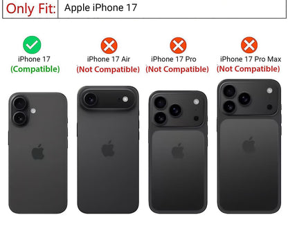 VAKIBO Super Premium Black Border Transparent Case With Corner Protection & Camera Protection Suitable for iPhone 17