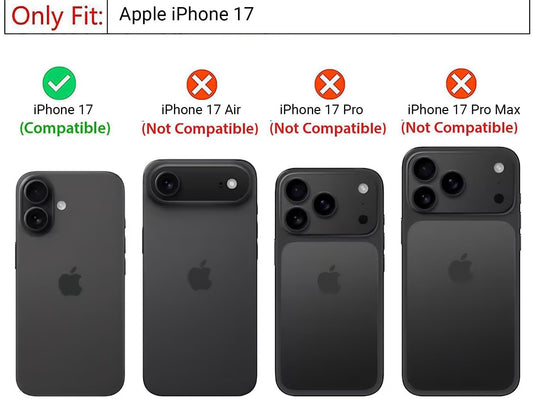 VAKIBO Super Premium Black Border Transparent Case With Corner Protection & Camera Protection Suitable for iPhone 17