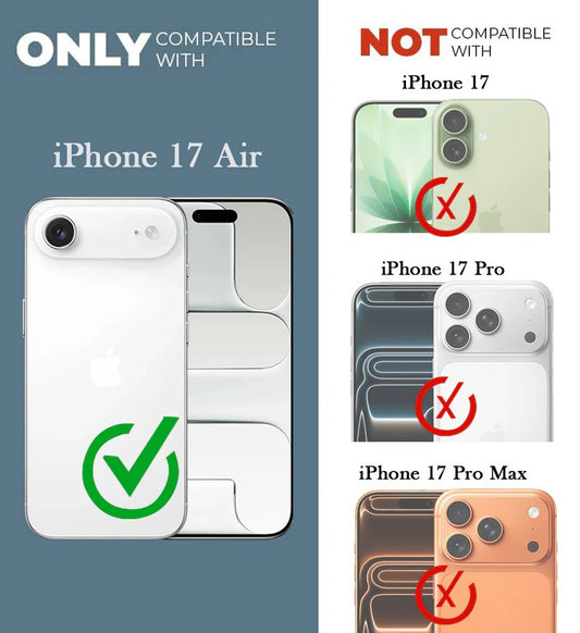 VAKIBO Super Premium Black Border Transparent Case With Corner Protection & Camera Protection Suitable for iPhone 17 Air