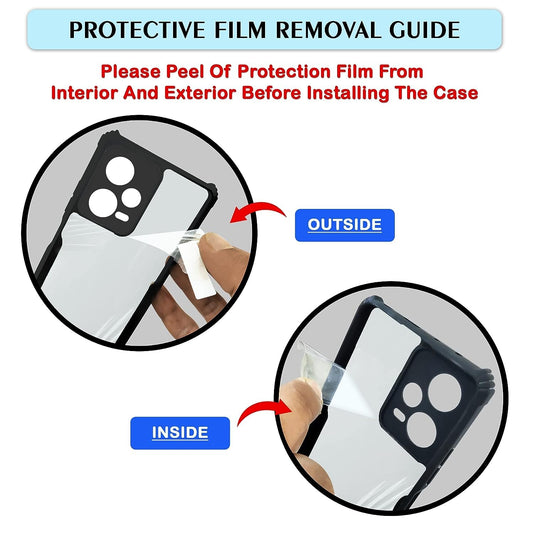 VAKIBO Super Premium Black Border Transparent Case With Corner Protection & Camera Protection Suitable for Infinix Zero 40