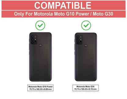 VAKIBO Super Premium Black Border Transparent Case With Corner Protection & Camera Protection Suitable for Moto G30
