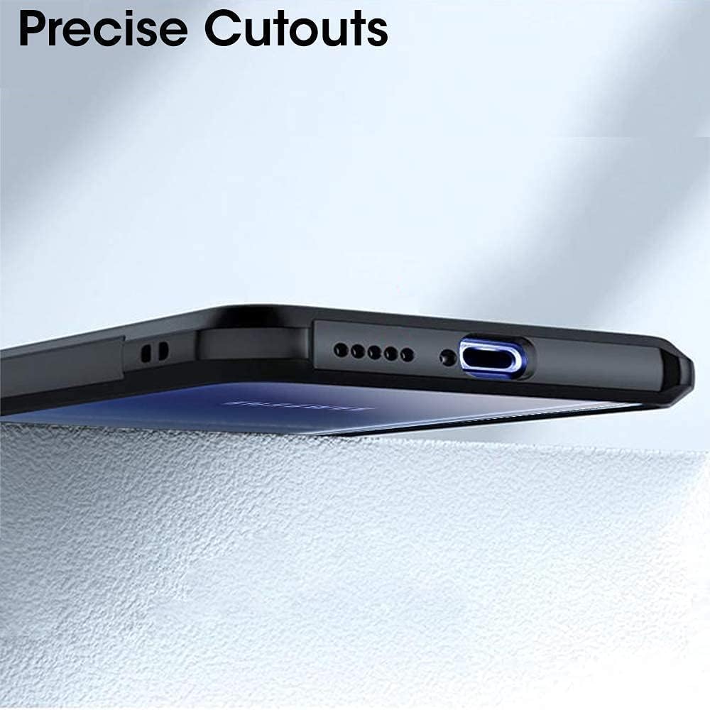 VAKIBO Super Premium Black Border Transparent Case With Corner Protection & Camera Protection Suitable for Samsung A70S