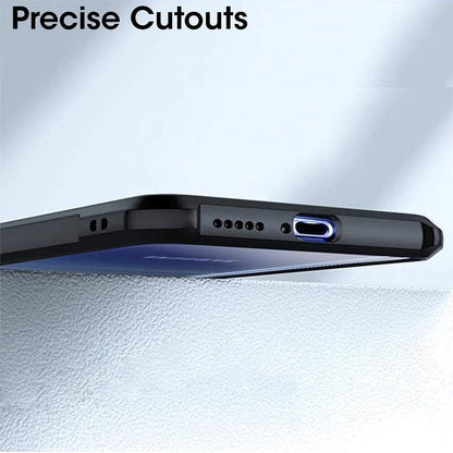 VAKIBO Super Premium Black Border Transparent Case With Corner Protection & Camera Protection Suitable for Samsung A70S