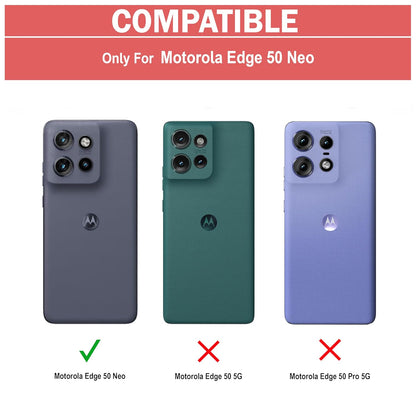 VAKIBO Best Selling Black and Transparent Back Cover Case Made With Soft TPU and Acrylic With 4 Corner and Camera Protection Suitable for Moto Edge 50 Neo
