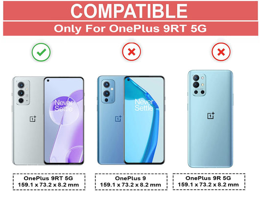 VAKIBO Super Premium Black Border Transparent Case With Corner Protection & Camera Protection Suitable for Oneplus 9RT