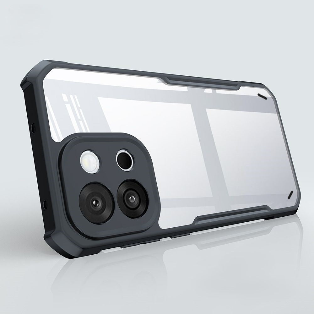 VAKIBO Best Selling Black and Transparent Coloured Made With Soft TPU and Acrylic Back Cover Case With 4 Corner and Camera Protection Suitable for OnePlus 13S