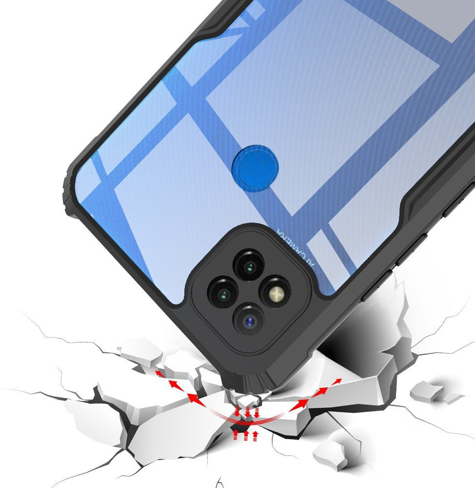 VAKIBO Super Premium Black Border Transparent Case With Corner Protection & Camera Protection Suitable for Mi Redmi 9C