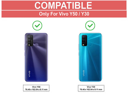 VAKIBO Super Premium Black Border Transparent Case With Corner Protection & Camera Protection Suitable for Vivo Y50