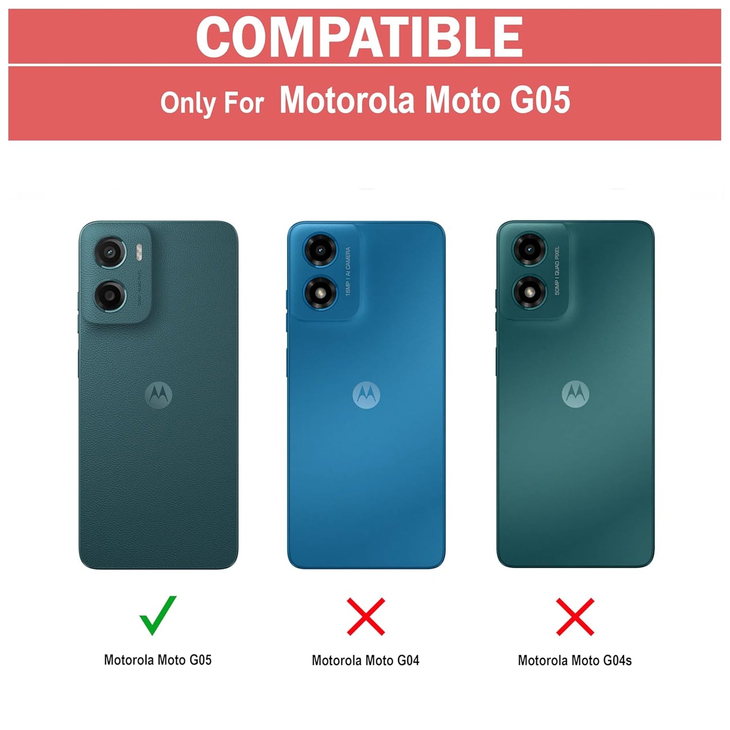 VAKIBO Best Selling Black and Transparent Back Cover Case Made With Soft TPU and Acrylic With 4 Corner and Camera Protection Suitable for Moto G05