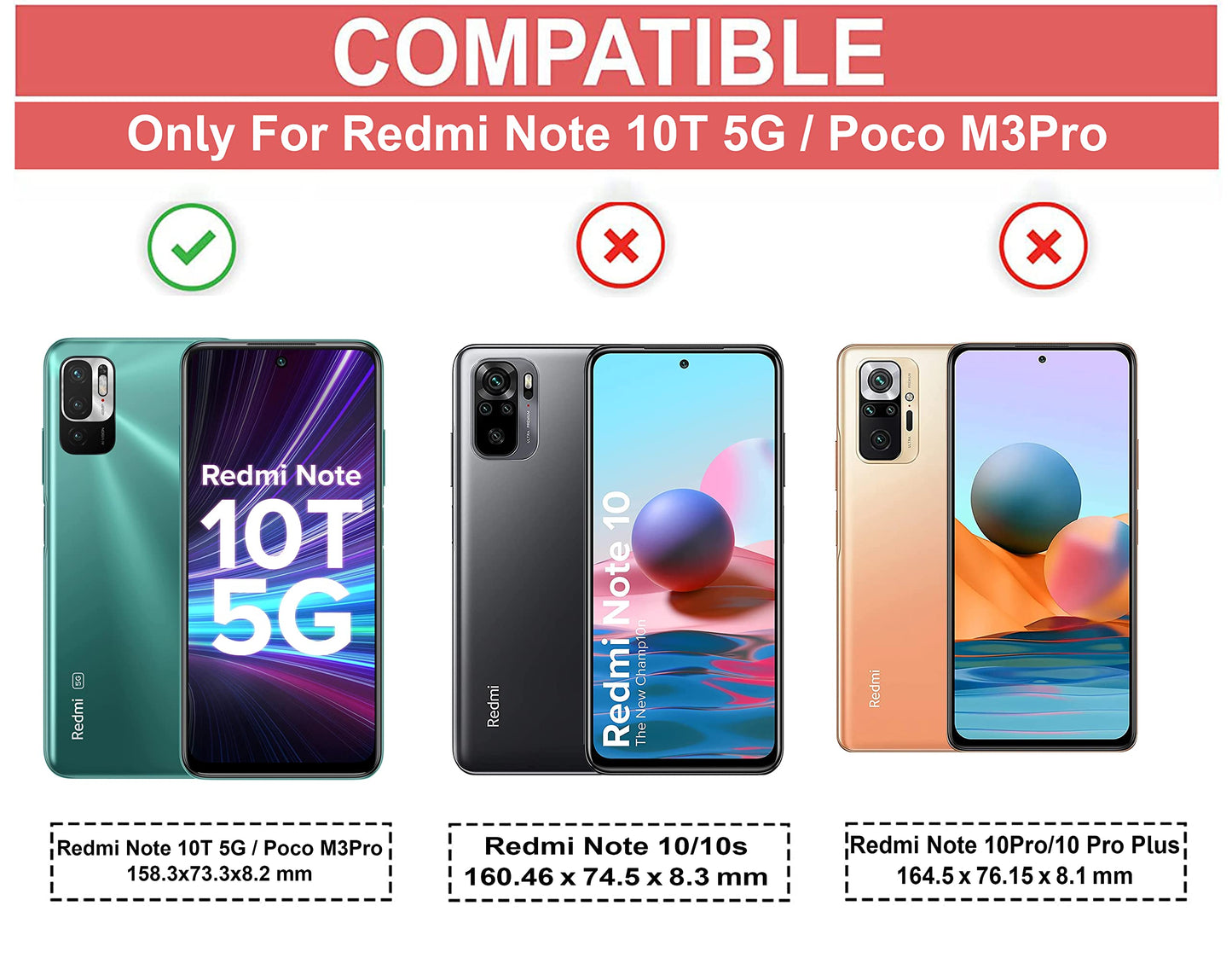 VAKIBO Super Premium Black Border Transparent Case With Corner Protection & Camera Protection Suitable for Mi Poco M3 Pro 5G