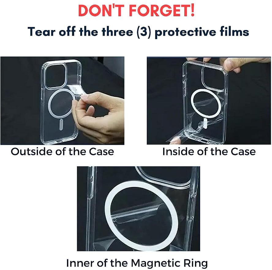 VAKIBO Megnatic Magsafe Black Coloured Soft with Hard back Back Cover Case With Camera Protection Ring Suitable for iPhone 13 Pro Max